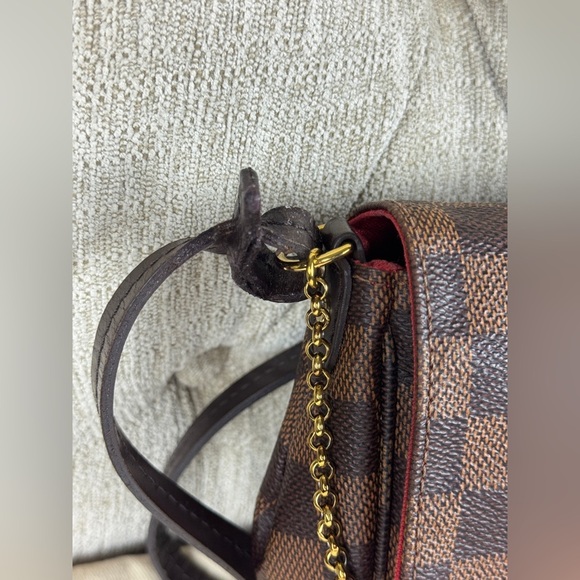 LOUIS VUITTON Favorite MM 2way Hand chain shoulder bag  Damier Ebene Used - Picture 6 of 13